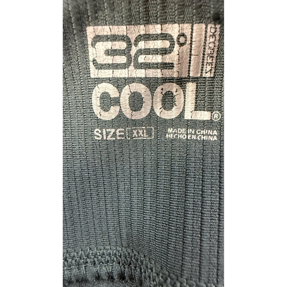 32 Degrees Cool Womens XXL Ribbed Leggings Dark Green High Rise Activewear - Picture 3 of 8